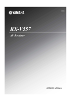 Yamaha RXV-557 - Owners Manual 